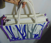 Jungle Print jute Tote Bag(14