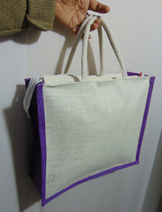 Jungle Print jute Tote Bag(14