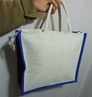 Jungle Print jute Tote Bag(14