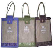 BIG SIZE WOODEN BUTTON JUTE BAG