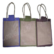 BIG SIZE WOODEN BUTTON JUTE BAG