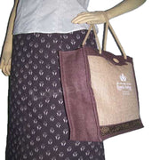 BIG SIZE WOODEN BUTTON JUTE BAG