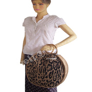 ANIMAL PRINT JUTE BAG