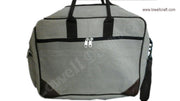 JUTE COTTON LEATHER LAP TOP BAG
