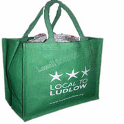 SINGLE COLOR PRINTED JUTE  BAG