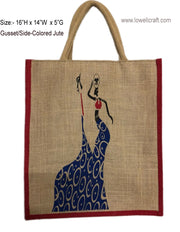 SHOPPING JUTE PRINTED  BAG