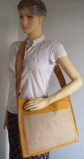 JUTE  MESSANGER BAG