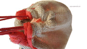 FRUIT PACKING JUTE DRAWSTRING MESH BAG