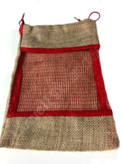 FRUIT PACKING JUTE DRAWSTRING MESH BAG