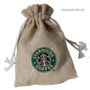JUTE DRAWSTRING POUCH FOR COFFEE BEAN