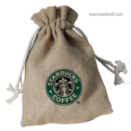 JUTE DRAWSTRING POUCH FOR COFFEE BEAN