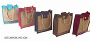 JUTE  BAG WITH ZARI BORDER