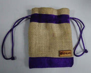 small jute Drawstring Gift Wedding Pouch