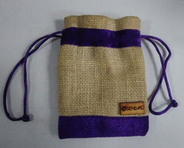 small jute Drawstring Gift Wedding Pouch