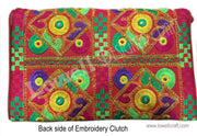 BOHO GYPSY ETHNIC EMBROIDERY CLUTCH