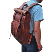 LEATHER BACKPACK BAG/RUCK SACK BAG