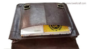 LEATHER VINTAGE LAPTOP MESSENGER SHOULDER BAG