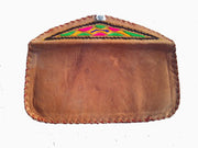WOMEN'S HANDMADE EMBROIDERY  LEATHER CLUTCH BAG