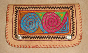 EMBROIDERY  LEATHER CLUTCH BAG
