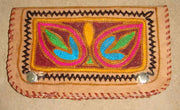 EMBROIDERY  LEATHER CLUTCH BAG