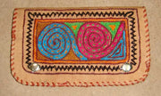 EMBROIDERY  LEATHER CLUTCH BAG