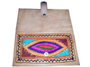 EMBROIDERY  LEATHER CLUTCH BAG