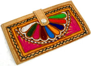 EMBROIDERY  LEATHER CLUTCH BAG