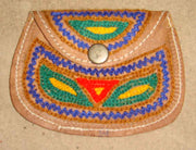 EMBROIDERY  LEATHER CLUTCH BAG