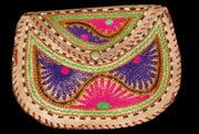 EMBROIDERY  LEATHER CLUTCH BAG