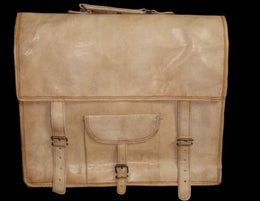 LEATHER LAP TOP SHOULDER BAG