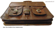 LEATHER BRIEFCASE BAGS- GENUINE GOAT LEATHER