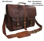 LEATHER BRIEFCASE BAGS- GENUINE GOAT LEATHER