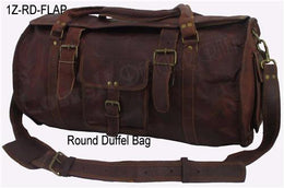 VINTAGE GENUINE TRAVEL DUFFEL GYM BAG
