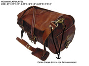 VINTAGE GENUINE TRAVEL DUFFEL GYM BAG