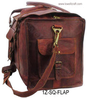 VINTAGE RETRO GOAT LEATHER TRAVEL DUFFEL BAG