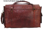 VINTAGE RETRO GOAT LEATHER TRAVEL DUFFEL BAG