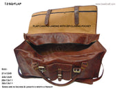VINTAGE RETRO GOAT LEATHER TRAVEL DUFFEL BAG