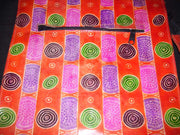 EMBOSS CIRCLE DESIGN LEATHER BAG