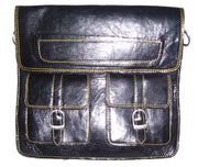 TABLET CROSS SHOULDER LEATHER BAG PLAIN