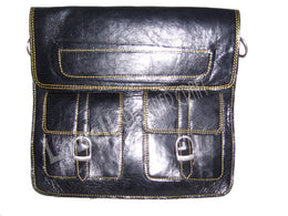TABLET CROSS SHOULDER LEATHER BAG PLAIN