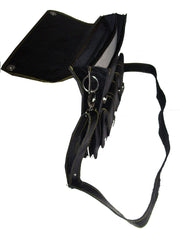TABLET CROSS SHOULDER LEATHER BAG PLAIN