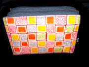 SMALL SIZE DOUBLE ZIP LEATHER CLUTCH BAG
