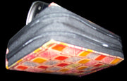 SMALL SIZE DOUBLE ZIP LEATHER CLUTCH BAG