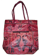 SHANTINIKETAN LEATHER TOTE BAG