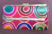 SHANTINIKETAN LEATHER CLUTCH PURSE