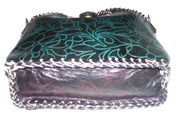 BIG ROUND HANDLE LEATHER BAG