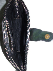 BIG ROUND HANDLE LEATHER BAG