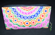 DOUBLE ZIP LEATHER CLUTCH BAG