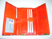 THREE FOLD LEATHER CARD HOLDER PURSE