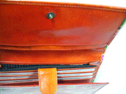 THREE FOLD LEATHER CARD HOLDER PURSE